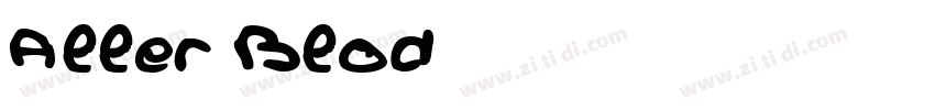Aller Blod字体转换